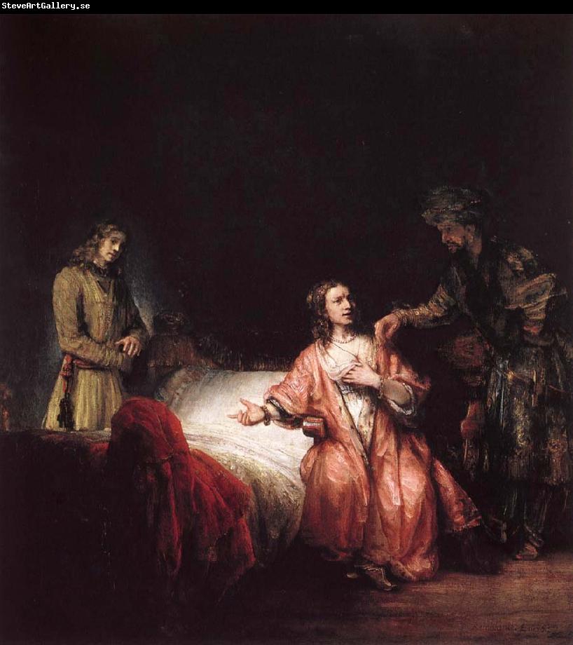 Rembrandt Harmensz Van Rijn Joseph is accused of Potifars wife